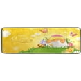 thumbnail image 5 of Dreamtimes 3D Easter Painted Eggs Hallway Runner Rug 2'x6' Kitchen Rug with Rubber Backing Non Slip Entryway Rug Runner Washable Soft Area Rug for Hallway Bedroom Kitchen Decor, 5 of 6