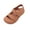 Coffee, variant on Unisex Closed Toe Waterproof Soft Sole Sandals with Adjustable Straps Non-Slip Casual Beach Shoes