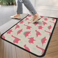 thumbnail image 4 of Red Dinosaur Silhouette Pattern Door Rugs,Washable Non Slip Door Mats Indoor,Decorative Door Mats,Entry Mat Indoor for Entrance,Bedroom,Kitchen,Bathroom,30"x17", 4 of 6