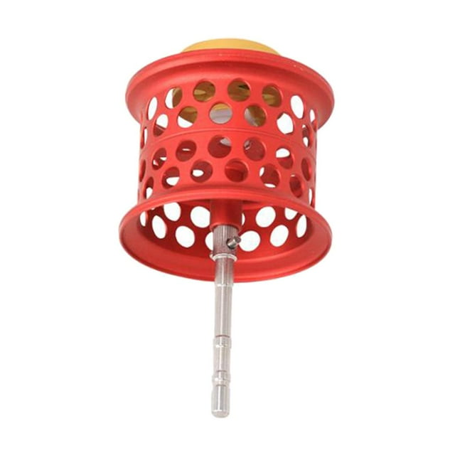 koolsoo Fishing Reel Spool Wire Cup Light Weight for Baitcasting Reel Anti-corrosion - Red, 63.2mm