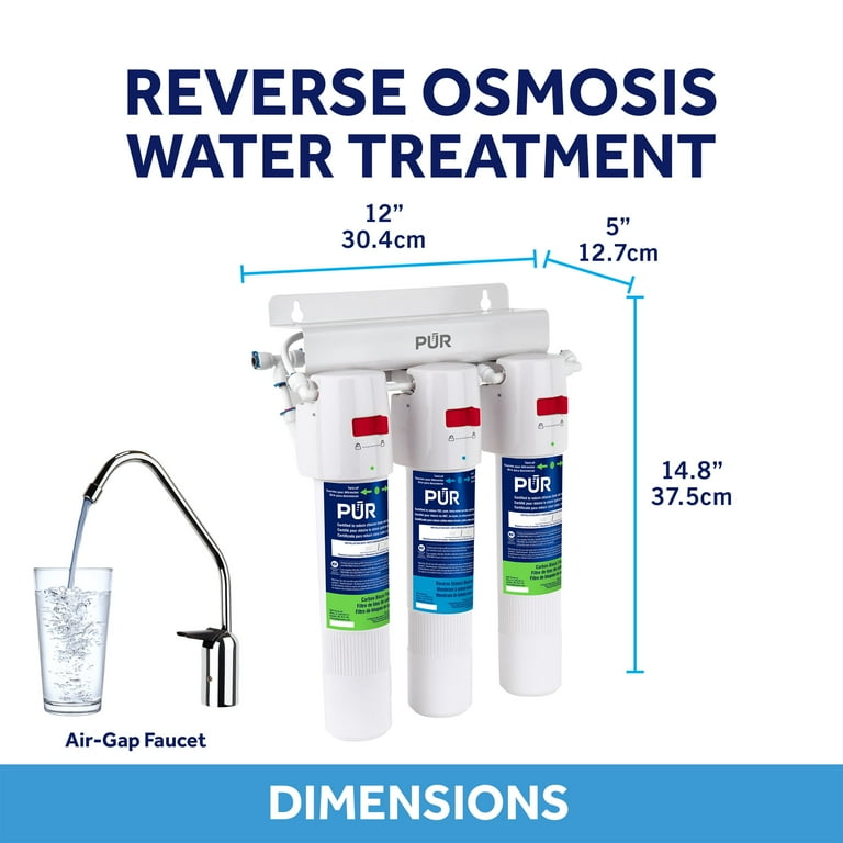 3-Stage Quick Connect 20.3 GPD Reverse Osmosis Water Filtration System with Faucet 3-Stage Quick Connect 20.3 GPD Reverse Osmosis Water Filtration System with Faucet