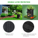 thumbnail image 4 of CHAO Bolsa negra para 5 plantas no tejidas (10 galones), diámetro 35 cm, altura 40 cm, 4 of 5