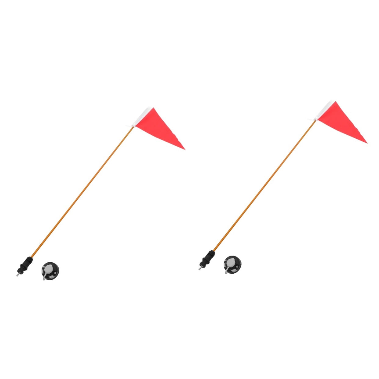 2 Sets Canoe Safety Flag Kayak Track Mounting Kit