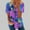 Purple summer tops 2023 women, variant on Dyegold Summer Tops for Women 2023, Women Tops Dressy Casual Loose Sunflower Print Zipper Blouses Comfy Cozy Short Sleeve Henley Shirts V-Neck ​Tunics Tops