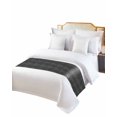 thumbnail image 6 of Bed Runner Scarf Cal King Size, Animal Print Stain Bed Runners & Scarves for Foot of Beds, Minimalist Vintage Animal Leather Black Decorative Bedding Runner Scarf for Hotel Home Bedroom 102 x20 Inch, 6 of 6