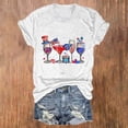 thumbnail image 2 of Blusas de Manga Corta para las Mujeres Divertido Impreso Cuello Redondo Tee, Vintage Humor Gráfico Blusas de Primavera para las Mujeres, 2 of 4
