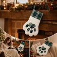 thumbnail image 4 of Cute Paw Shape Christmas Stocking For Gift Bag, Holiday Hanging Decor for Fireplace Mantel and Xmas Tree Gifts, 4 of 7