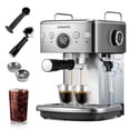 thumbnail image 1 of Cafetera Espresso SANGKEE 20 Bares, Temperatura Ajustable, Café Frío/Caliente, Espumador, Depósito 1.5L, ESI2, 1 of 10