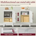 thumbnail image 5 of Metal Cabinet, 23.6" H Metal Storage Locker with Locking Door and Adjustable Shelves, Small Locker Cabinets for Office Garage School Gym, White, 5 of 7