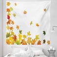 thumbnail image 1 of Maple Leaf Tapestry, Side Frame of Leaves Autumn Season Forest Abstract Symbol Template Illustration, Fabric Wall Hanging Decor for Bedroom Living Room Dorm, 5 Sizes, Multicolor, by Ambesonne, 1 of 1