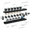 thumbnail image 5 of CRST Surge Protector Power Strip Mountable 6 Outlets Wide Spaced Socket with 45° Flat Plug Heavy Duty SJT 14AWG/3C 15Amp 10FT Extension Cord, 2100 Joules, 5 of 6