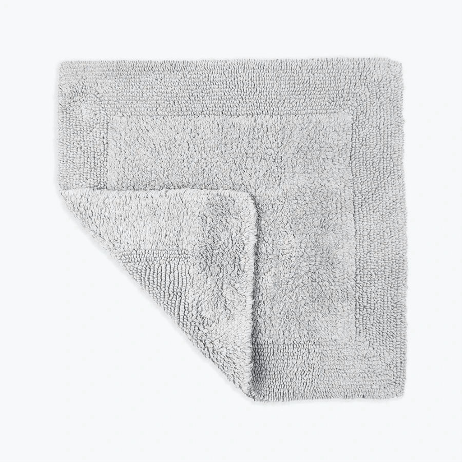 Elegance Reversible Square Bath Mat - 100% Cotton