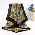 thumbnail image 3 of AWAYTR 35" Large Square Satin Head Scarf - Silk Hair Scarf Square Hair Bandanas Women Sleeping Head Wraps, 3 of 8