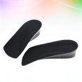 thumbnail image 6 of Qiushaoyue 1 Pair of 2.5cm Height Increase Half Insole PU Invisible Shoe Lifts Heel Insoles Shoe Elevator Inserts (Black), 6 of 6