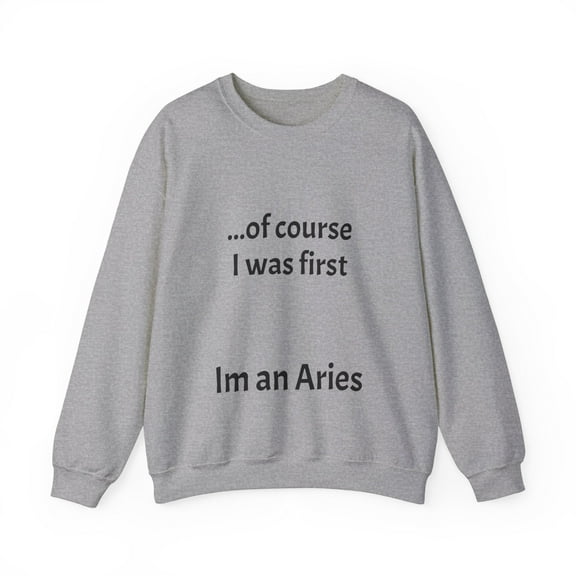 Funny Aries Zodiac Unisex Heavy Blend™ Crewneck Sweatshirt