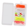 thumbnail image 4 of de Pesca Ganchos Individuales Camarón Señuelos con de Goma Suave Brillante Sunnimix Pesca señuelo jigging cebo, 4 of 8