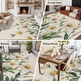 thumbnail image 6 of Daisy Floral Area&nbsp;Rug 8x10ft Spring Flowers Leaf Non-Slip&nbsp;Washable Square&nbsp;Rugs Soft Felt Indoor Floor Mat for Bedroom Kitchen Living Room Bathroom, 6 of 9