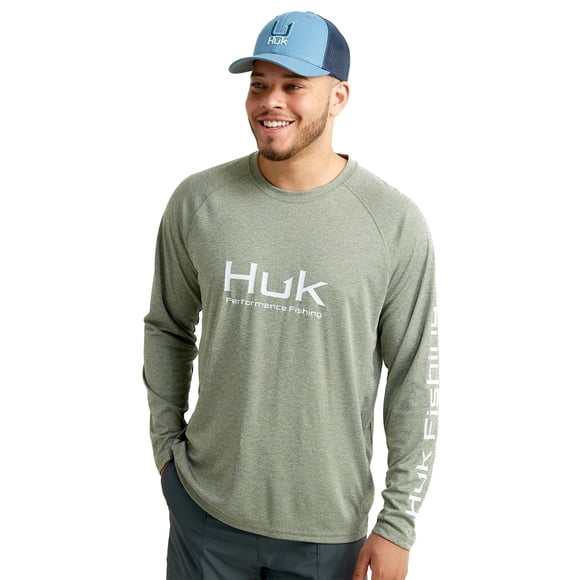 Camisa de pesca HUK Pursuit con ventilación de manga larga UPF 30 para hombre