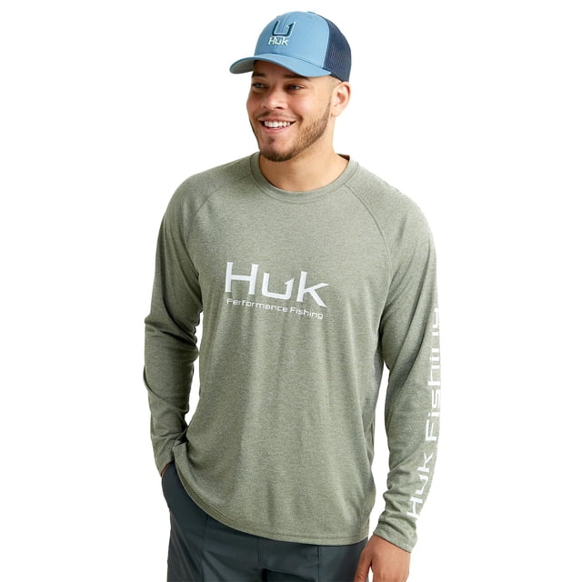 Camisa de pesca HUK Pursuit con ventilación de manga larga UPF 30 para hombre