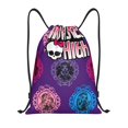 thumbnail image 1 of Goofa Monster High Print Drawstring Backpack Bag Sport Gym Sackpack Cinch Bags Drawstring Bags Draw String Sport Bag-Medium, 1 of 6