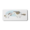 thumbnail image 1 of Unicorn Computer Mouse Pad, Pegasus Horses with Manes in Rainbow Colors and Wings Mythological Kids Tale, Rectangle Non-Slip Rubber Mousepad X-Large, 35" x 15" Gaming Size, Multicolor, by Ambesonne, 1 of 2