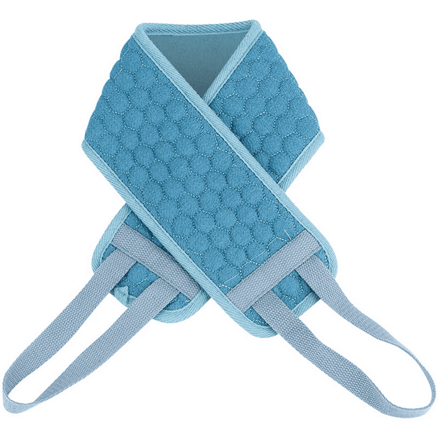 Serviette de Bain et de Récurage pour le Dos, Outil de Récurage pour Sable Grossier Fort, Boue et Dos - Cyan