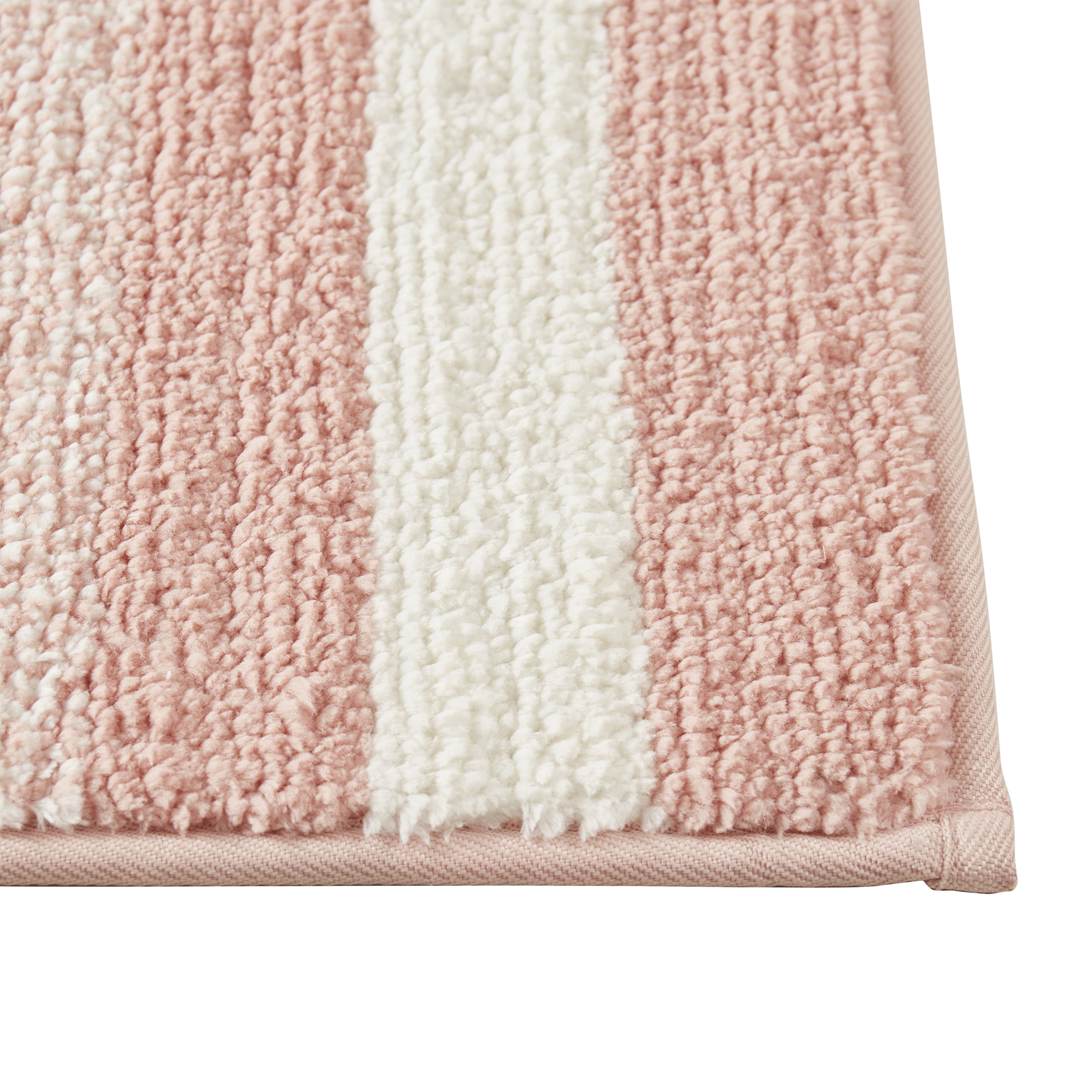 Mainstays Savine Ikat 15 Piece Shower Curtain Bath Set, 70 x 72, Pink