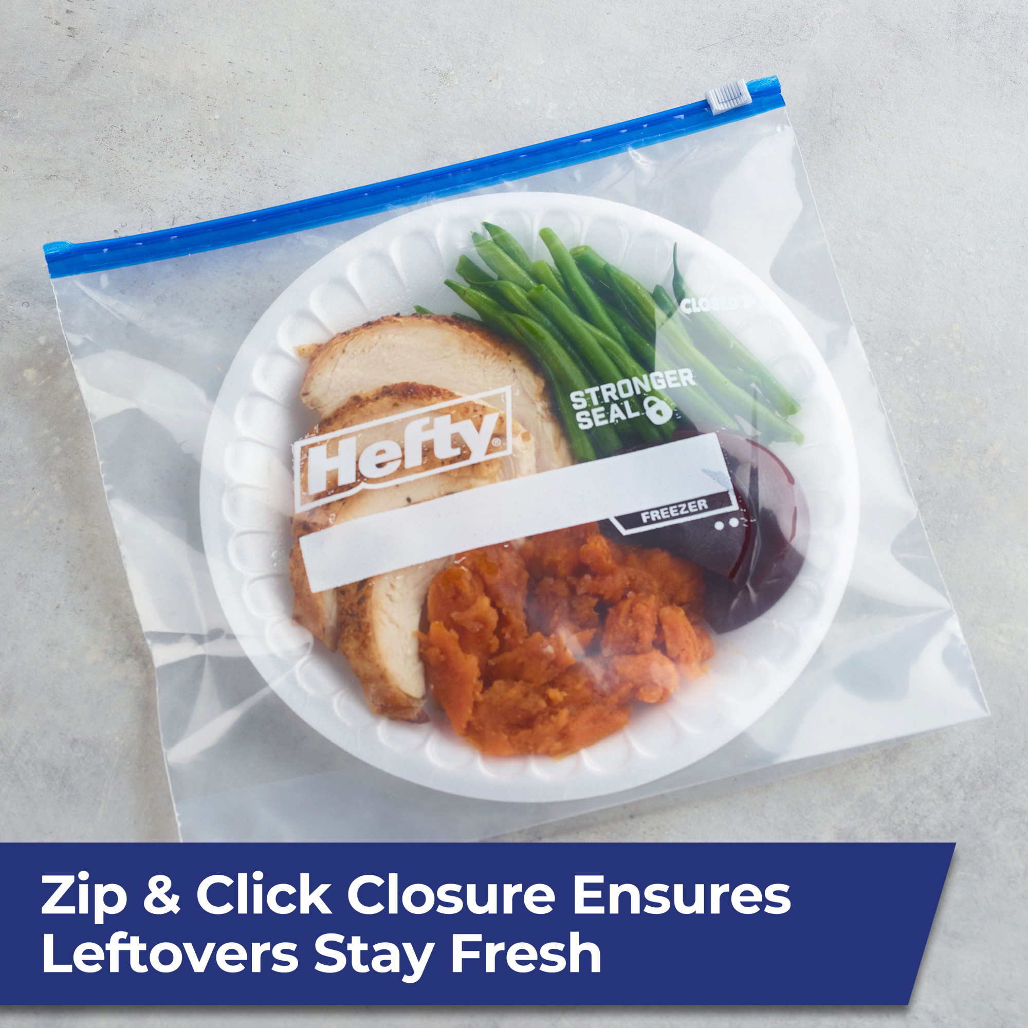 Hefty Slider Gallon Freezer Bags, 40 Count photo 6