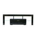 thumbnail image 4 of TV Stand with Drawers, Black Corner TV Console Table with 16 Colors LED Lights, High Glossy TV Cabinet Entertainment Center for Bedroom Living Room, TV Stand for 55 Inch TV, 51"x14"x18", 4 of 9