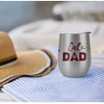 thumbnail image 4 of Cat Dad 12 oz Stemless Tumbler, Stainless Steel Travel Cup|Lake Tumbler|Insulated with Leak Resistant Slide-Lock Lid, 4 of 7