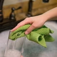 thumbnail image 4 of Sticky Toffee, 8 Pack, Cotton Terry Kitchen Dishcloth, Green, 4 of 6