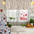 thumbnail image 6 of Flowers Birds Valances for Windows, Decorative Rod Pocket Window Valance Curtains, Country Retro Botanical Floral Branches Short Curtain Drapes for Kitchen/Living Room, 2 Panels, 42" W x 12" L, 6 of 8