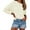 White, variant on Womens Cute Heart Love Print Valentine Sweater Tops Oversized Crew Neck Dot Ball Loose Knitted Jumper Pullover