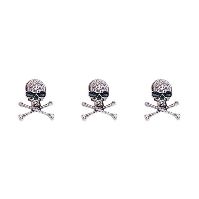 Minnieouse Broche de calavera de estilo Punk, broches encantadores de tibias cruzadas para mujer, bisutería de moda para el Día de San Valentín, Pascua, Type1 NO1 Minnieouse CBP164452