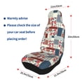 thumbnail image 4 of Yiaed Patchwork In Country Style Print Car Seat Covers,Universal Auto Seats Protector Fits for Car,SUV Sedan,Truck,Automotive Seat Covers & Accessories(Two packs), 4 of 7