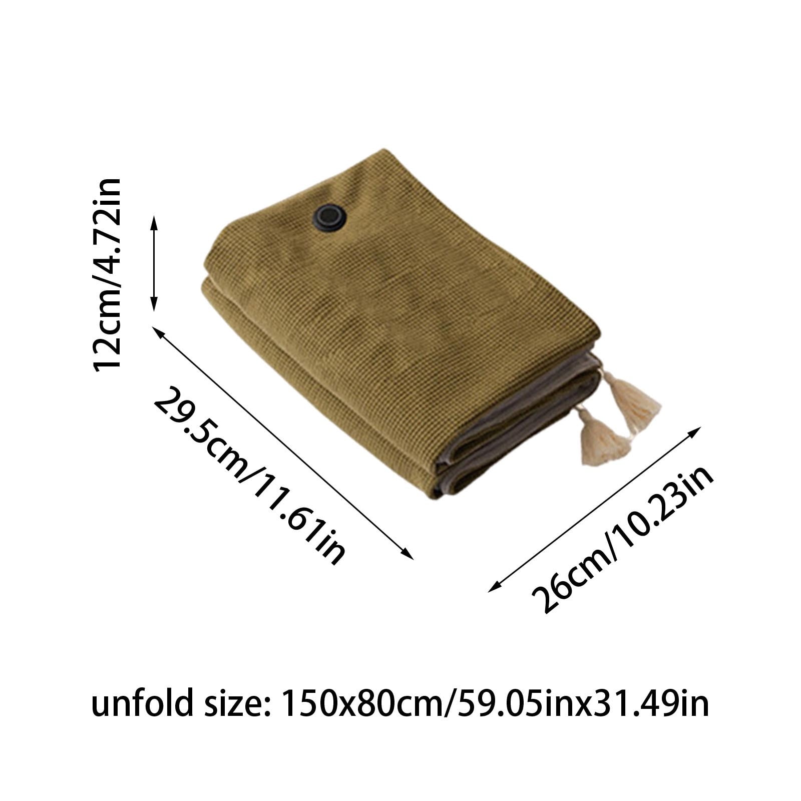 Gpaecead Portable USB Heated Blanket Shawl-Wearable Cordless Electric Heated Blanket for Outdoors with Car Charger, Washable USB Operated Camping Heated Blanket, Grey (Battery is Not Included)