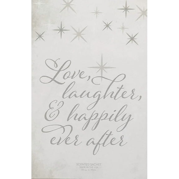 Expressive Scent 6 Pack Large Scented Sachet, Long Lasting Air Freshener-Love Laughter and Happily Ever After