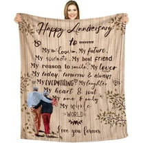50th Birthday Blanket Gifts for Women 60”X50”, Unique Happy 50th Birthday Throw Blanket, 50 Years Old Birthday Gifts Ideas for Mom, Wife, Sister, Friends, (50th Birthday)