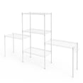 thumbnail image 3 of Ktaxon 5 Tier Layer 59"x21"x11.5" Storage Rack, Wire Shelving Adjustable Steel Storage Rack Organizer Kitchen, White, 3 of 19