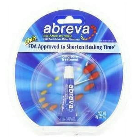 Abreva Cold Sore/Fever Blister Treatment, .07-Ounce Tube (Pack of 2)