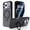 Black, variant on Dteck for iPhone 17 Pro Max Case with Magnetic Ring Stand, Compatible with MagSafe, Shockproof Translucent Protective Cover,Glitter
