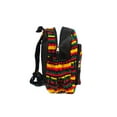 thumbnail image 2 of Small Rasta Aztec Tribal Print Pattern Cushioned Backpack Daypack Purse Water Bottle Holder - Handmade Bag Boho Accessories, 2 of 3