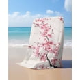 thumbnail image 4 of Cherry Blossoms Beach Towels Oversized Super Absorbent, Pink Flower Floral Spring Nature Country Lightweight Bath Towel Quick Dry Sets For Bathroom/Pool/Rv Camping/Beach Play/Gym Room/Picnic 30"x60", 4 of 8