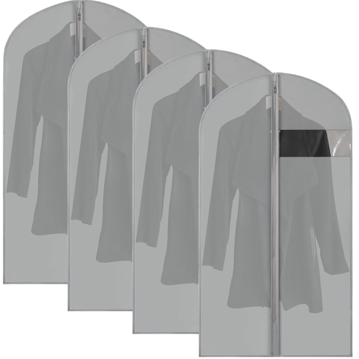 Dress Bags for Gowns Long, 65'' Long Dress Clear Garment Bag