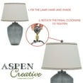 thumbnail image 3 of Aspen Creative 24025-11, Clear with Black Line Glass Lamp Finial in Copper, 2" Tall, 3 of 6