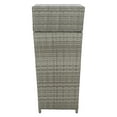 thumbnail image 4 of Safavieh Mazeli Outdoor Patio Trash Bin - Grey, 4 of 13