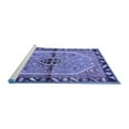 thumbnail image 2 of Ahgly Company Machine Washable Indoor Rectangle Persian Blue Traditional Area Rugs, 5' x 8', 2 of 4