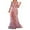 Pink, variant on PMVFHDE Women Chiffon Evening Gown With Train Sequin Slit Design Sparkly Formal Dresses For Women Pink,M