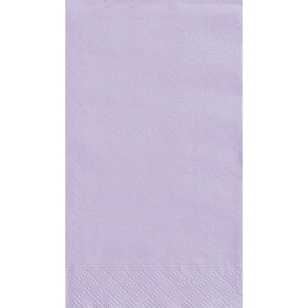 Paper Guest Napkins, 7.75 x 4.5 in, Lavender, 20ct