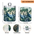 thumbnail image 5 of Yayeee 2 Pack Qtip Holder Bathroom Cotton Swab Canister with Lid Clear Dispenser Set, Retro Tree, 5 of 6